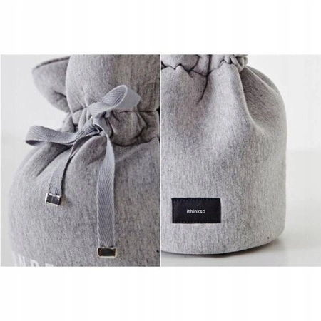 ECARLA kosmetyczka worek Denim Grey 24x 22cm KS13