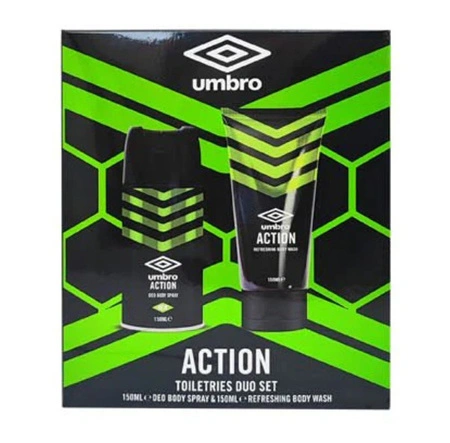 UMBRO Action zestaw kosmetyków [żel pod prysznic 150ml + dezodorant 150ml]