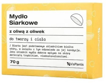 VIS PLANTIS Mydło siarkowe z Oliwą z Oliwek 70g