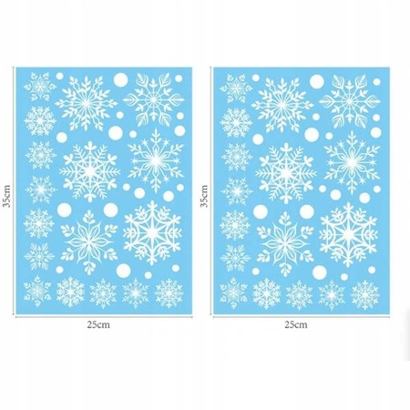 ECARLA naklejki na szybę świąteczne kolorowe 2 arkusze 35x25cm NKD09