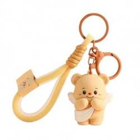 ECARLA brelok do kluczy Miś ze skrzydłami Kremowy BRL333K