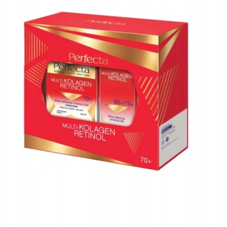 DAX Perfecta Multi-kolagen Retinol zestaw do twarzy 70+ (krem 50ml + krem pod oczy 15ml)