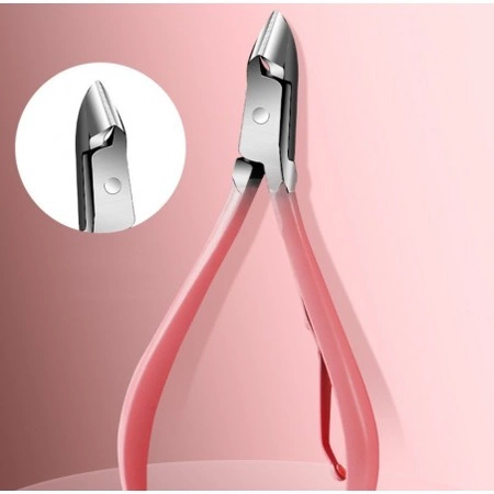 ECARLA zestaw akcesoriów do manicure w etui 12szt Różowy AK20