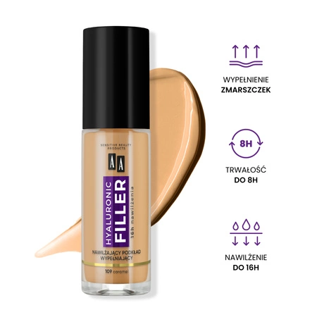 AA Make Up Filler podkład wypełniający zmarszczki 109 Caramel 30ml