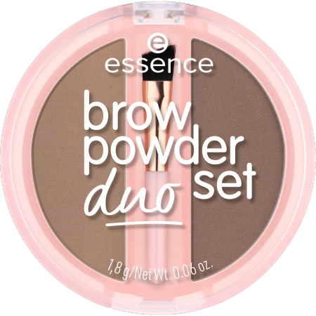 ESSENCE Brow Powder Duo Set pudrowy zestaw do brwi 01 Light 1,8ml