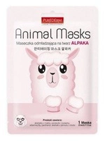 PUREDERM Animal Mask maska do twarzy w płacie odmładzająca Alpaka 21ml