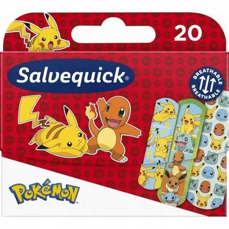 SALVEQUICK plastry opatrunkowe Pokemon 20szt