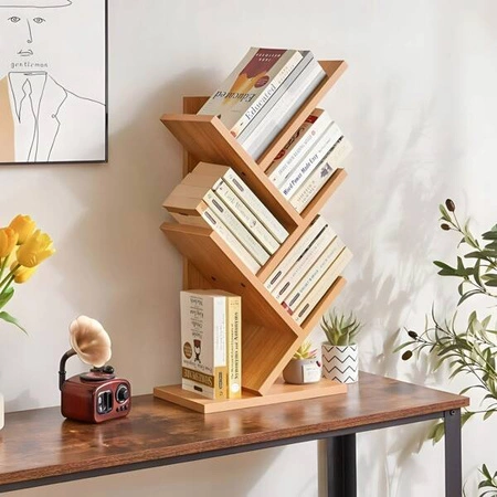 ECARLA regał 5 półek na książki na biurko SZ36JBR