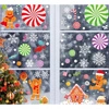 ECARLA naklejki na szybę świąteczne kolorowe 6 arkuszy 20x30cm NKD14 