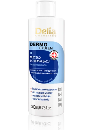 DELIA Dermo System mleczko do demakijażu twarzy i oczu 200ml