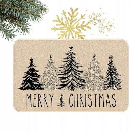 ECARLA dywanik wycieraczka świąteczna 60x90cm CHOINKI DYW13