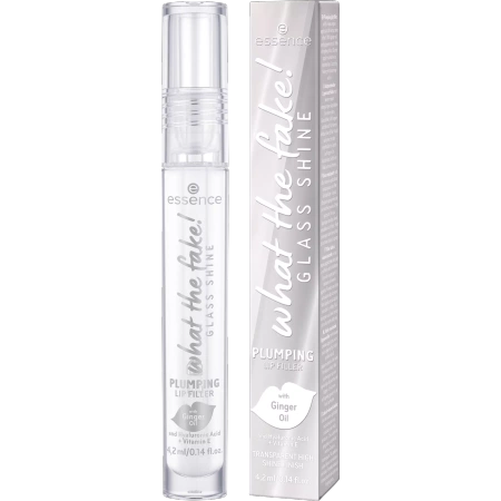 ESSENCE What The Fake! błyszczyk do ust powiększający 01 Glass Shine Plumping Lip Filler 4,2ml