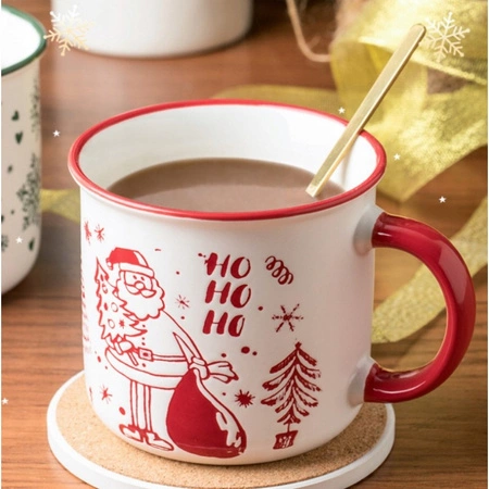 ECARLA kubek świąteczny z uchem MIKOŁAJ 350ml KB14