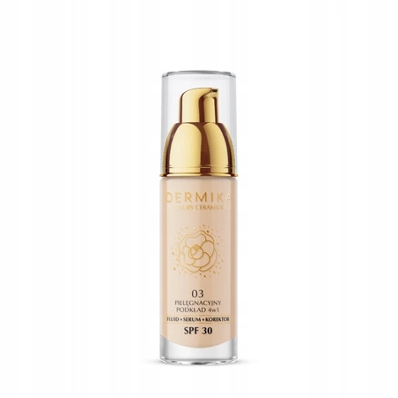 DERMIKA Luxury Ceramides pielęgnacyjny podkład 4w1 SPF30 03 30ml