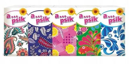 VELVET chusteczki higieniczne 3-warstwowe Apsik 10x9szt