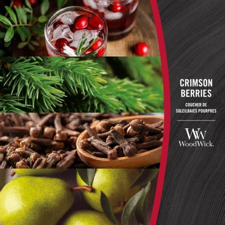 WOODWICK Pluswick duża świeca w słoiku CRIMSON BERRIES 609,5g