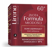 LIRENE Złota Formuła Młodości krem do twarzy 60+ przeciwzmarszczkowy na noc 50ml
