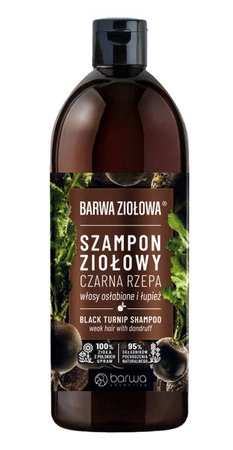 BARWA Barwa Ziołowa szampon do włosów Czarna Rzepa 480ml