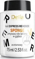 DELIA Vegan zmywacz do paznokci acetonowy, z gąbką Ekstrakt Z Aloesu 75ml