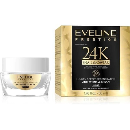 EVELINE 24k Snail&Caviar krem przeciwzmarszczkowy 50ml TERMIN 24-11-2024