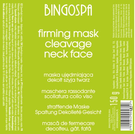 BINGOSPA maska do twarzy, na dekolt i szyję ujędrniająca 150ml