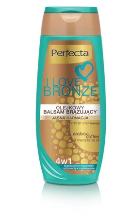 DAX Perfecta I Love Bronze olejkowy balsam brązujący Jasna Karnacja 200ml