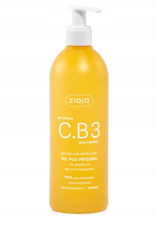 ZIAJA Witamina C.B3 Niacynamid żel pod prysznic nawilżający 400ml