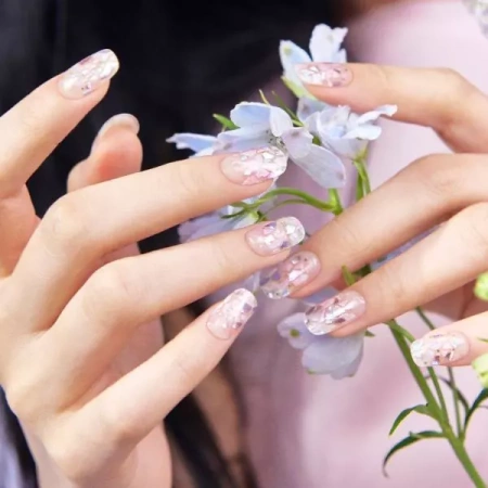 OHORA lakier hybrydowy w naklejce M Petal Rain ND-351 30szt