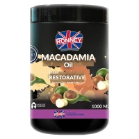 RONNEY Macadamia Oil wzmacniająca maska do włosów suchych i łamliwych 1000ml