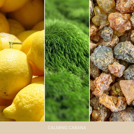 YANKEE CANDLE Home Inspiration Średnia świeca w słoiku CALMING CABANA 340g