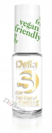 DELIA Vegan Friendly Size S lakier do paznokci 201 Biały 5ml