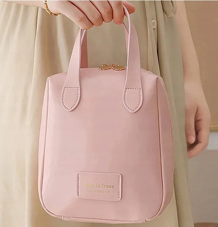 ECARLA kosmetyczka organizer na kosmetyki Różowa KS128R