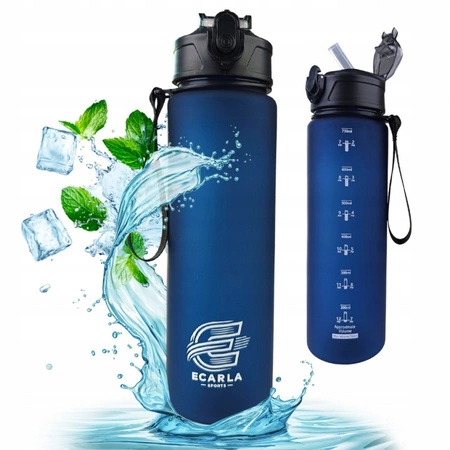 ECARLA Sports bidon butelka na wodę 750ml matowy Granat BD51