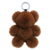 ECARLA brelok do kluczy futrzany Miś Brązowy BRL370