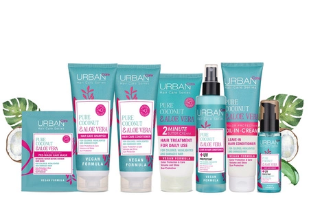 URBAN CARE Pure Coconut & Aloe Vera maska do włosów 2 minutowa 200ml