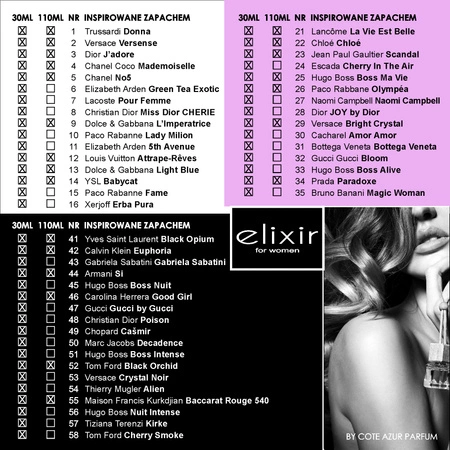 COTE AZUR Elixir Women woda perfumowana No 19 30ml