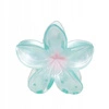 ECARLA spinka-klamra do włosów Kwiat transparentny Niebieski SP397N