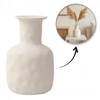 ECARLA wazon na kwiaty ceramiczny, minimalistyczny 20,5×13,5cm WAZ06