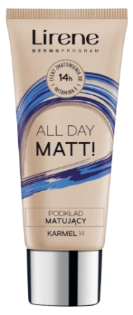 LIRENE Nature Matt fluid matujący 14 Karmel 30ml