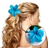 ECARLA spinka-klamra do włosów Kwiat Mat Niebieski Lazur SP401