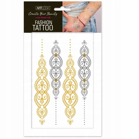 ESTETICA Art Look Fashion Tattoo tatuaż metaliczny