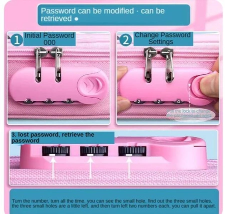 ECARLA piórnik wielofunkcyjny zamykany na kod Sweet Life Kotek PR10