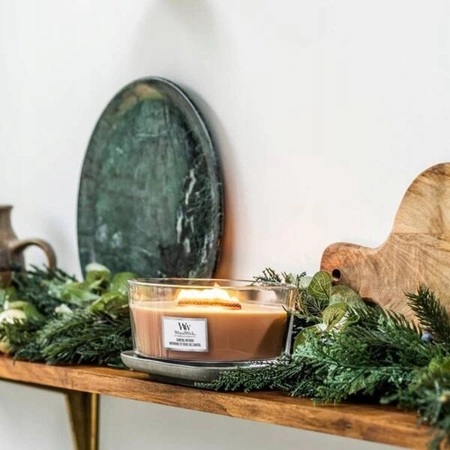 WOODWICK Core Hearthwick świeca w słoiku elipsa SANTAL MYRRH 453g