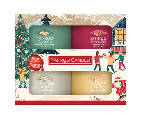 YANKEE CANDLE Apres Ski zestaw świec 4x mini słoiczek 4x37g