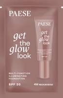 PAESE Get The Glow Look podkład do twarzy rozświetlający SPF20 4W Medium Beige próbka 1ml