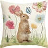 ECARLA Wiosna poszewka na poduszkę 45x45cm Króliczek POD222