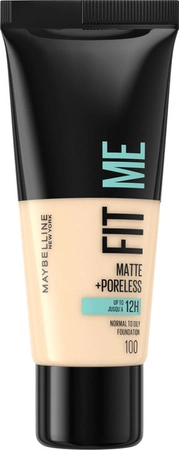 MAYBELLINE Fit Me Matte+Poreless podkład matujący 100 Warm Ivory 30ml