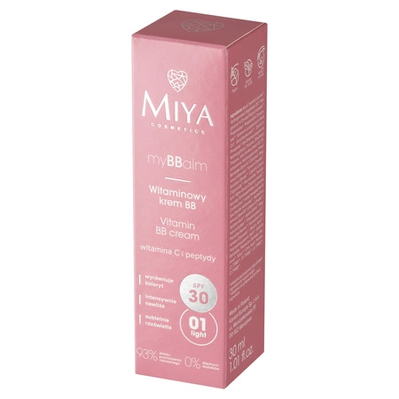 MIYA myBBalm witaminowy krem do twarzy nawilżająca 01 SPF30 30ml
