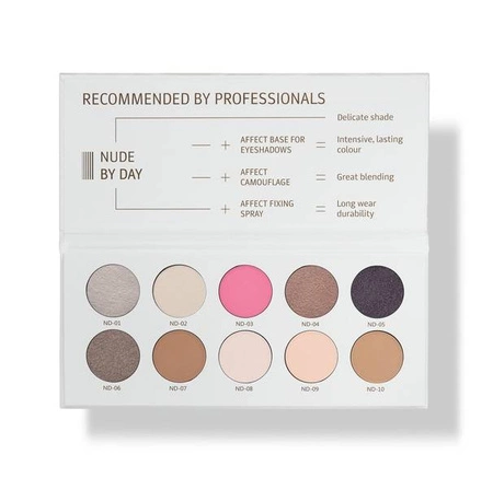 AFFECT Nude By Day paleta cieni prasowanych 12x2g 