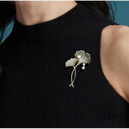 ECARLA broszka MIŁORZĄB z cyroniami BZ215